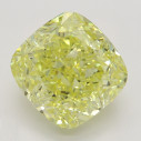 Farebný diamant cushion, fancy intense žltý, 3,02ct, GIA