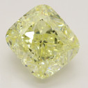 Farebný diamant cushion, fancy žltý, 3,04ct, GIA