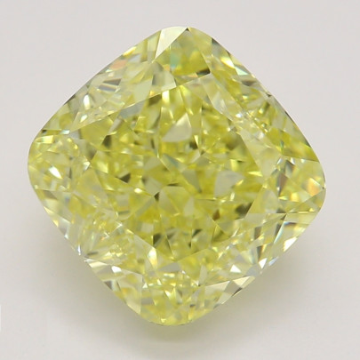 Farebný diamant cushion, fancy intense žltý, GIA 7873270217 Y6