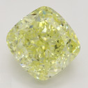 Farebný diamant cushion, fancy žltý, 2,71ct, GIA