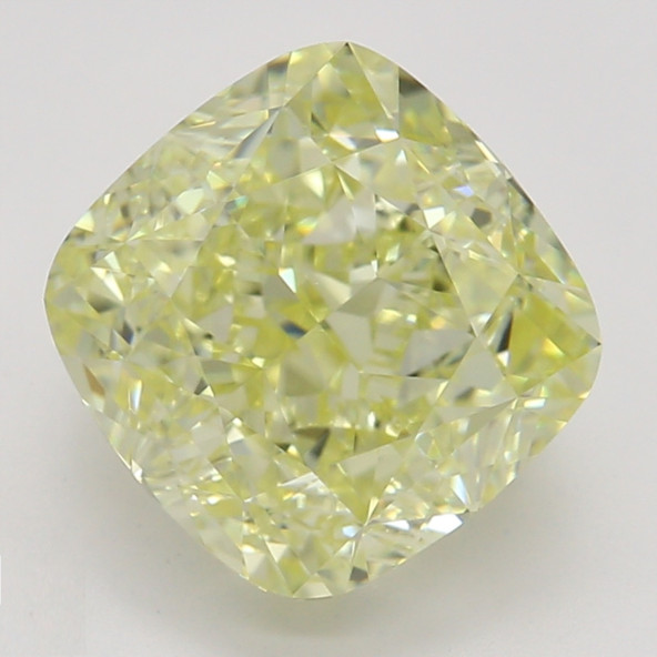 Farebný diamant cushion, fancy light žltý, GIA 3873290213 Y4