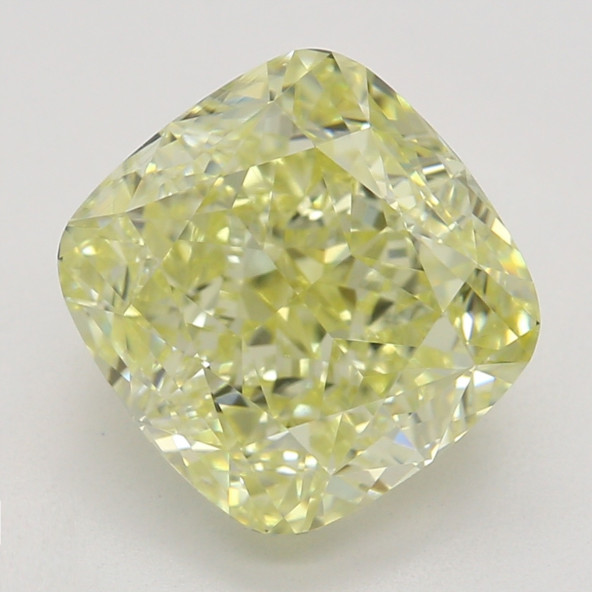 Farebný diamant cushion, fancy light žltý, GIA 5872680325 Y4