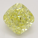 Farebný diamant cushion, fancy intense žltý, 2,73ct, GIA