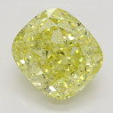 Farebný diamant cushion, fancy intense žltý, 2,54ct, GIA