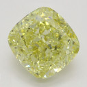Farebný diamant cushion, fancy žltý, 2,01ct, GIA