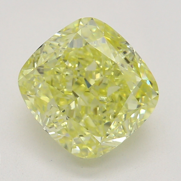 Farebný diamant cushion, fancy intense žltý, GIA 5872400295 Y6