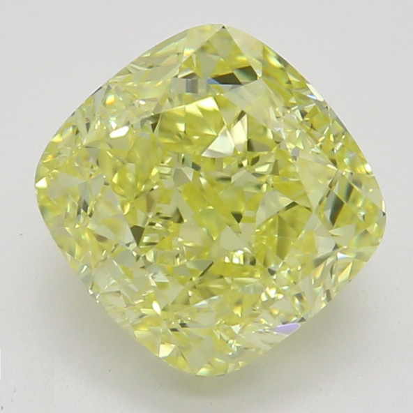 Farebný diamant cushion, fancy intense žltý, GIA 4846240844 Y6