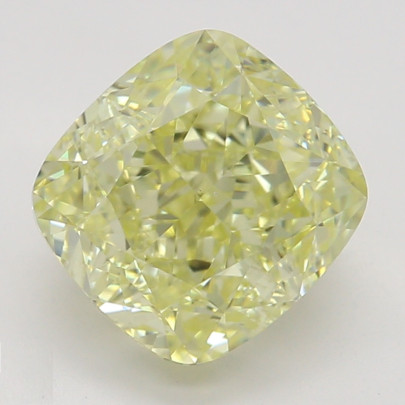 Farebný diamant cushion, fancy žltý, GIA 4846100464 Y5