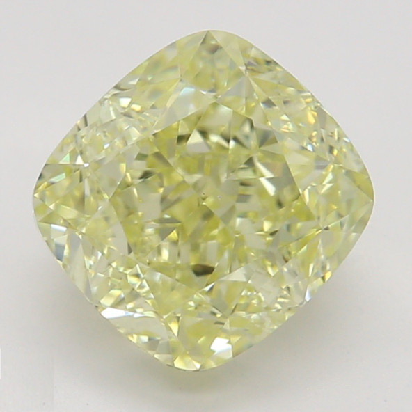 Farebný diamant cushion, fancy žltý, GIA 4846100464 Y5