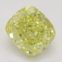 Farebný diamant cushion, fancy intense žltý, 1,02ct, GIA