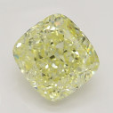 Farebný diamant cushion, fancy žltý, 1,15ct, GIA