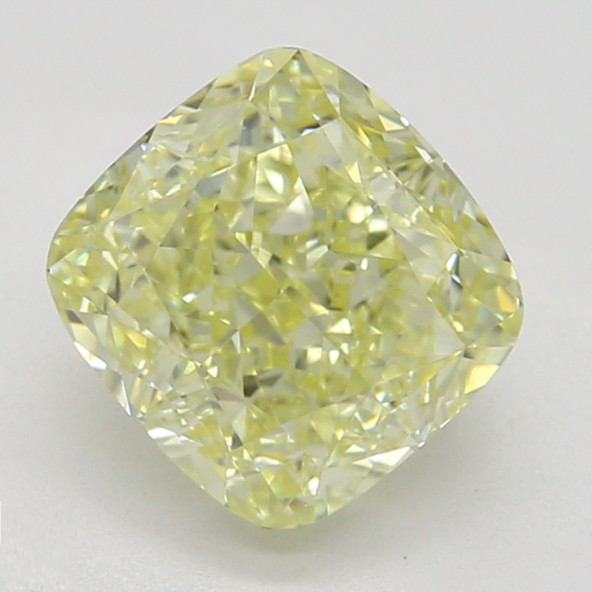 Farebný diamant cushion, fancy žltý, GIA 1845940320 Y5