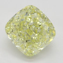 Farebný diamant cushion, fancy žltý, 1,22ct, GIA