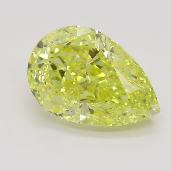 Farebný diamant hruška, fancy intense žltý, GIA 5833070195 Y6
