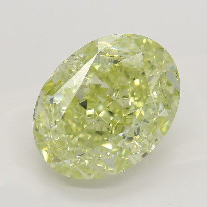 Prírodný farebný diamant s GIA certifikatom oval fancy intense zeleno žltý 4.04 ct SI2 1826820470_Y6