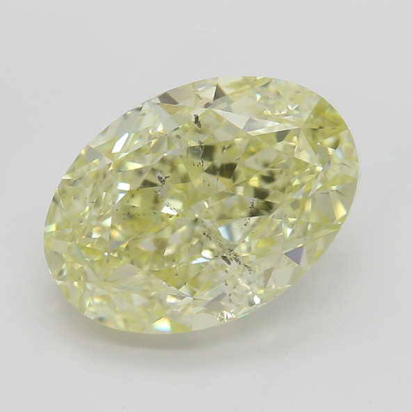 Prírodný farebný diamant s GIA certifikatom oval fancy light žltý 3.01 ct SI2 3841680143_Y4