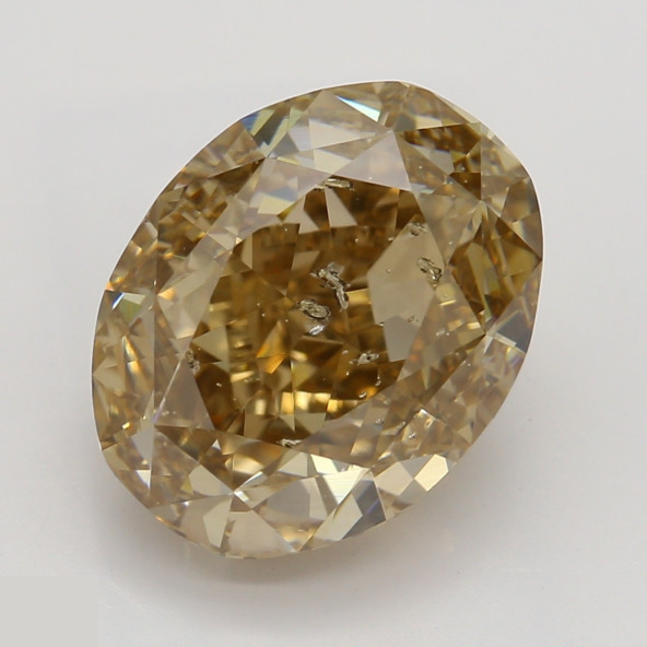 Prírodný farebný diamant s GIA certifikatom oval fancy hnedožltý 3.50 ct SI2 8828320298_Y5