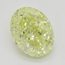 Farebný diamant oval, fancy žltý, 1,51ct, GIA