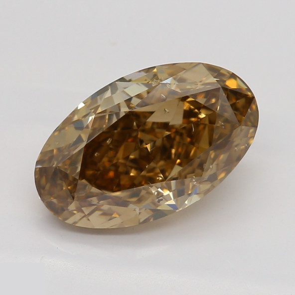 Prírodný farebný diamant s GIA certifikatom oval fancy dark tmavo žltkasto hnedý 1.80 ct SI2 9841740039_T9