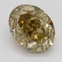 Farebný diamant oval, fancy hnedožltý, 1,35ct, GIA