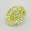 Farebný diamant oval, fancy intense žltý, 0,58ct, GIA