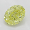 Farebný diamant oval, fancy intense žltý, 0,63ct, GIA