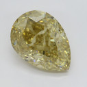 Farebný diamant slza, fancy s nahnedlo žltou farbou, 3,16ct, GIA