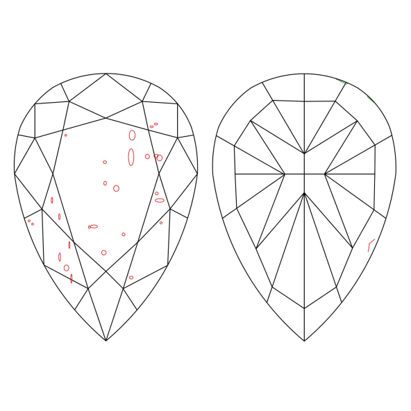 Inkluzie a cistota v prirodnom farebnom diamante slza fancy oranžovo-hnedý 3.32 ct SI2 5827600285_T5