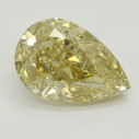 Farebný diamant slza, fancy s nahnedlo žltou farbou, 2,01ct, GIA