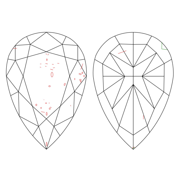 Inkluzie a cistota v prirodnom farebnom diamante slza fancy deep tmavo hnedo žltý 1.57 ct SI1 6826390016_Y8