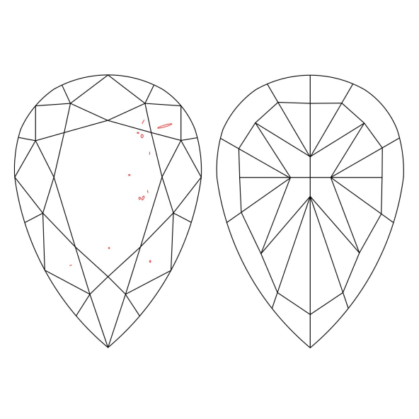 Inkluzie a cistota v prirodnom farebnom diamante slza fancy hnedožltý 1.03 ct VS2 5851160015_Y5