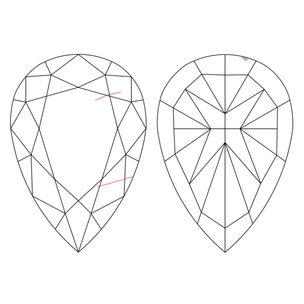 Inkluzie a cistota v prirodnom farebnom diamante slza fancy s nahnedlo žltou farbou 1.37 ct SI2 3827010023_Y5