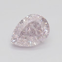 Farebný diamant slza, fancy light purpurovo ružový, 0,53ct, GIA
