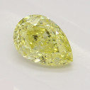 Farebný diamant slza, fancy intense žltý, 0,42ct, GIA