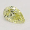 Farebný diamant slza, fancy žltý, 0,34ct, GIA