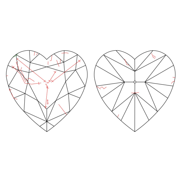 Inkluzie a cistota v prirodnom farebnom diamante srdce fancy light žltý 3.22 ct SI2 1828190420_Y4