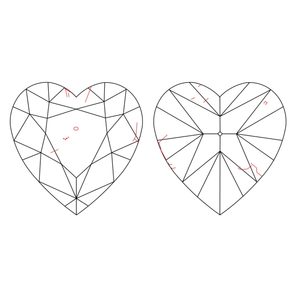 Inkluzie a cistota v prirodnom farebnom diamante srdce fancy dark tmavo žltkasto hnedý 3.57 ct SI2 8828440098_T9