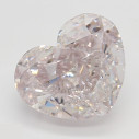 Farebný diamant srdce, fancy light purpurovo ružový, 1,58ct, GIA