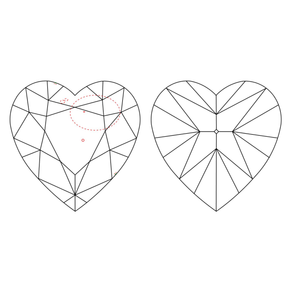 Inkluzie a cistota v prirodnom farebnom diamante srdce fancy dark tmavo žltkasto hnedý 1.50 ct SI1 4851670164_T9