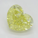Farebný diamant srdce, fancy intense žltý, 1,02ct, GIA