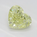 Farebný diamant srdce, fancy light žltý, 0,7ct, GIA