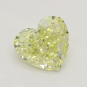 Farebný diamant srdce, fancy light žltý, 0,51ct, GIA