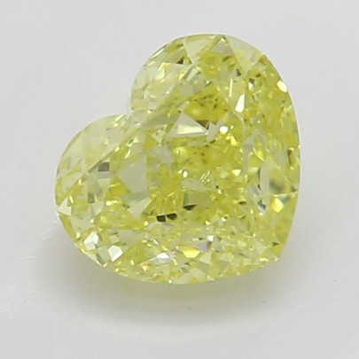 Prírodný farebný diamant s GIA certifikatom srdce fancy intense žltý 0.51 ct SI1 9828920539_Y6