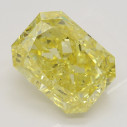 Farebný diamant radiant, fancy intense žltý, 4,03ct, GIA