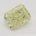 Farebný diamant radiant, fancy light žltý, 1,11ct, GIA