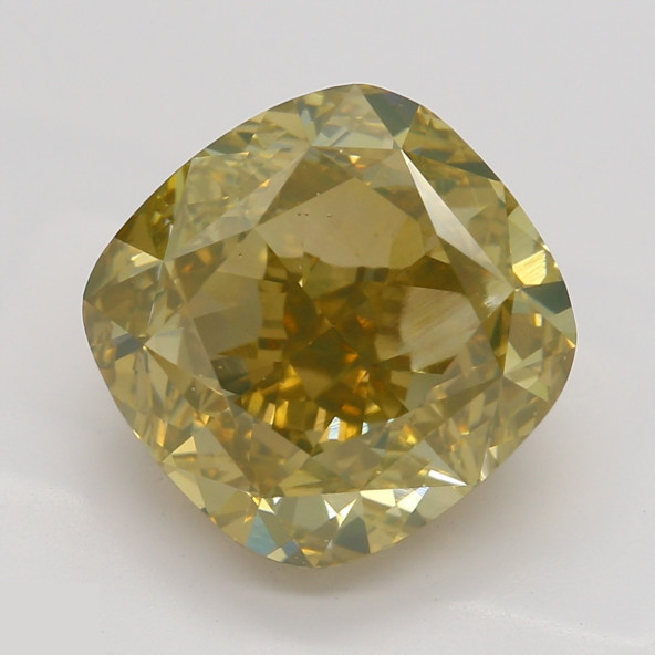Prírodný farebný diamant s GIA certifikatom cushion fancy hnedo-orandžovo žltý 4.01 ct VS2 3828040193_Y5