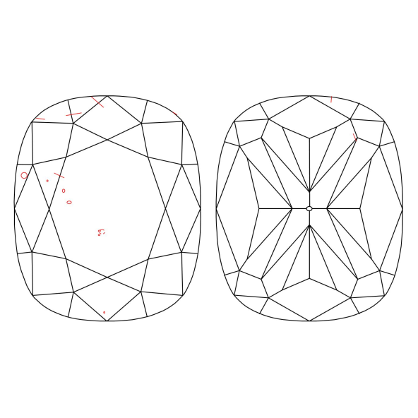 Inkluzie a cistota v prirodnom farebnom diamante cushion fancy dark tmavo žltkasto hnedý 4.45 ct SI1 8829270218_T9