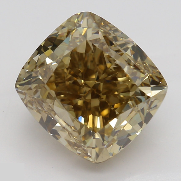 Prírodný farebný diamant s GIA certifikatom cushion fancy dark tmavo žltkasto hnedý 3.01 ct VS2 1841890020_T9