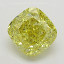 Farebný diamant cushion, fancy intense žltý, 2,2ct, GIA