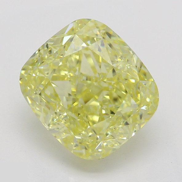 Prírodný farebný diamant s GIA certifikatom cushion fancy intense žltý 2.35 ct VS2 6828700016_Y6